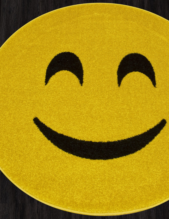 NC16 - YELLOW Ковер NC16 - YELLOW - Круг - коллекция SMILE