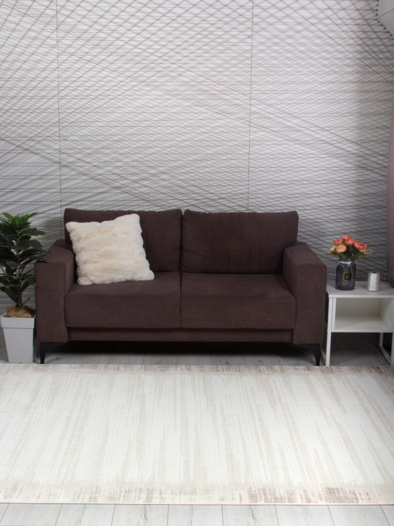 00020B - BEIGE / WHITE Ковер 00020B - BEIGE / WHITE - Прямоугольник - коллекция ADALIN