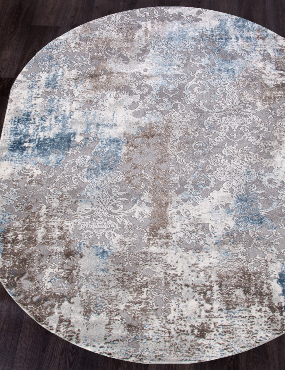 03853A - BLUE / BLUE Ковер 03853A - BLUE / BLUE - Овал - коллекция ARMINA